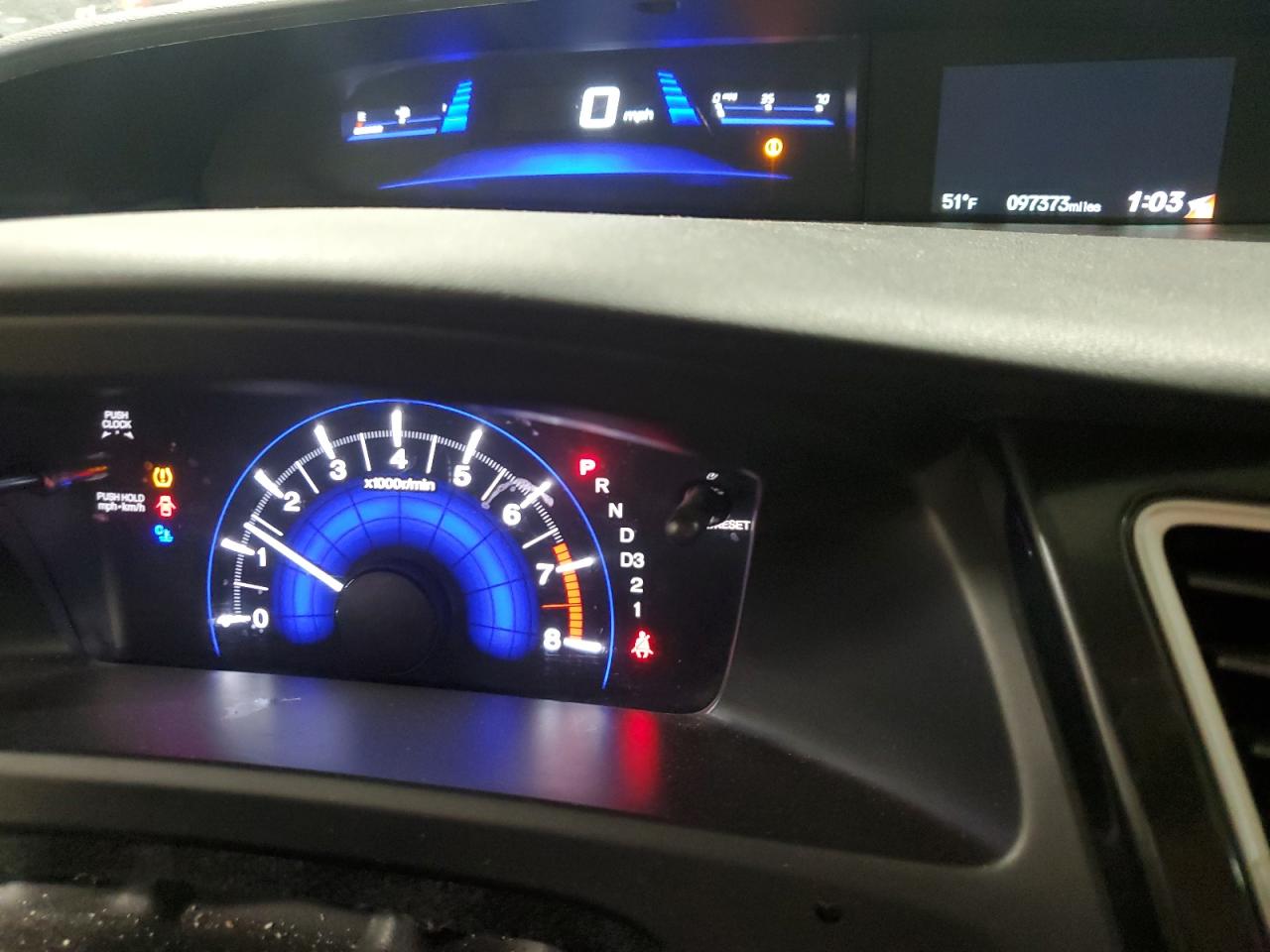 2013 Honda Civic VIN 19XFB2F8XDE032108 Copart auction photo, front end / hail damage thumbnail 9