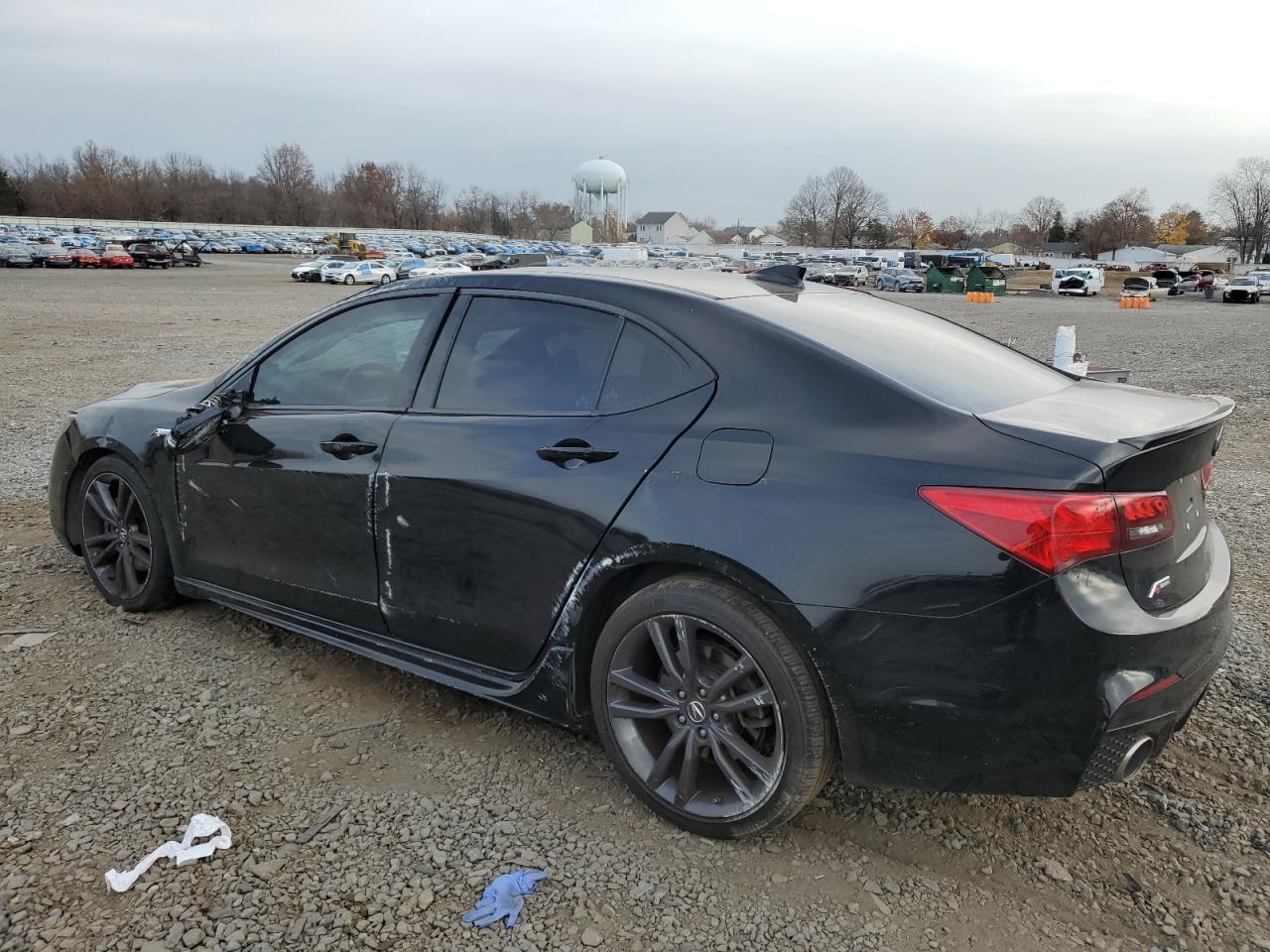2019 Acura TLX VIN 19UUB1F69KA001580 Copart auction photo, rollover damage thumbnail 2