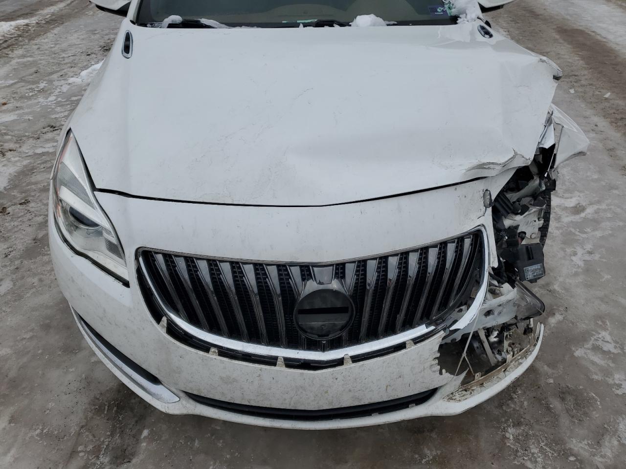 2015 Buick Regal VIN 2G4GN5EX9F9228866 Copart auction photo, front end / side damage thumbnail 11