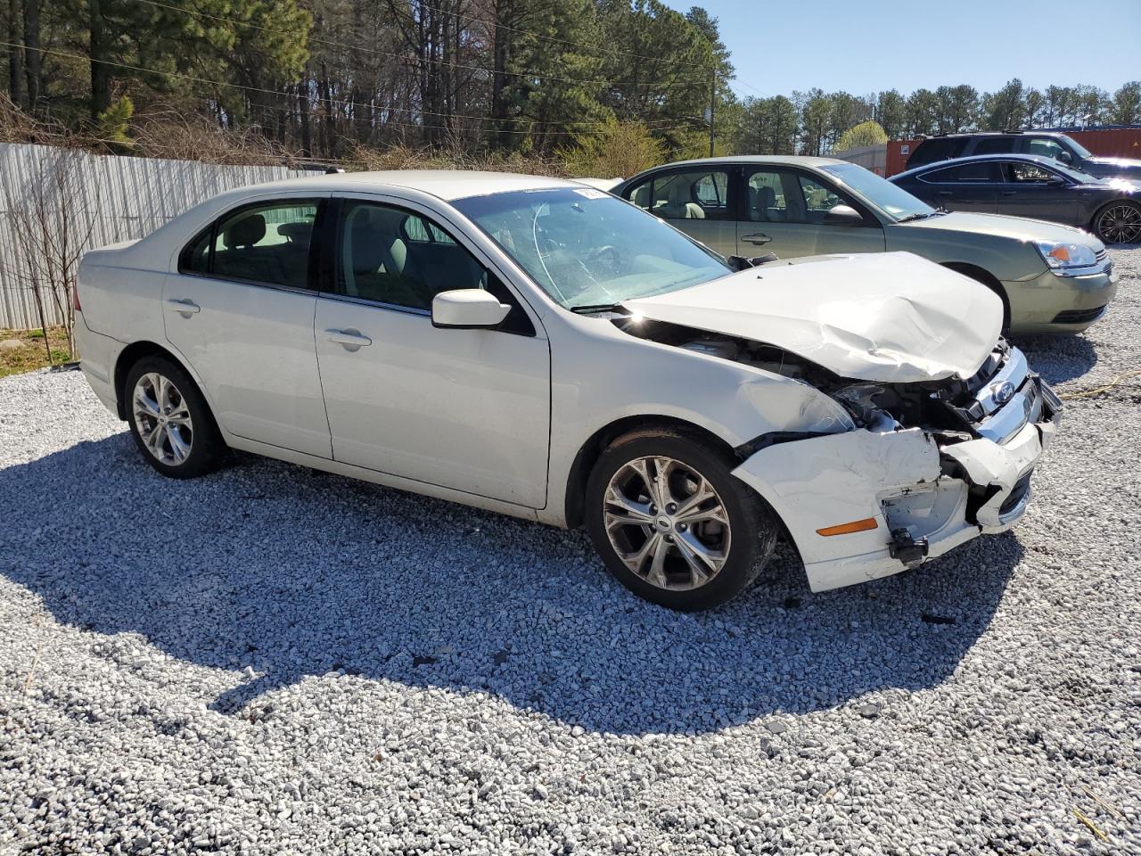 2012 Ford Fusion VIN 3FAHP0HA3CR239760 Copart auction photo, front end / all over damage thumbnail 4