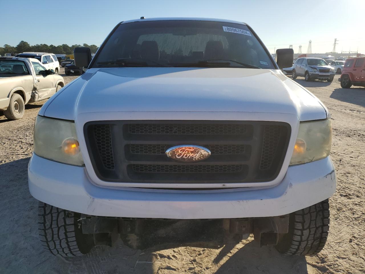 2007 Ford F-150 VIN 1FTRF14W77KB83616 Copart auction photo, front end damage thumbnail 5