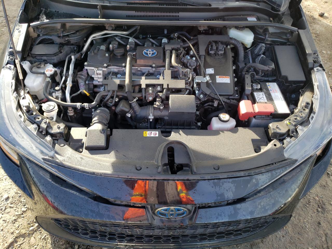 2022 Toyota Corolla VIN JTDEAMDE9NJ043768 Copart auction photo, side / front end damage thumbnail 11