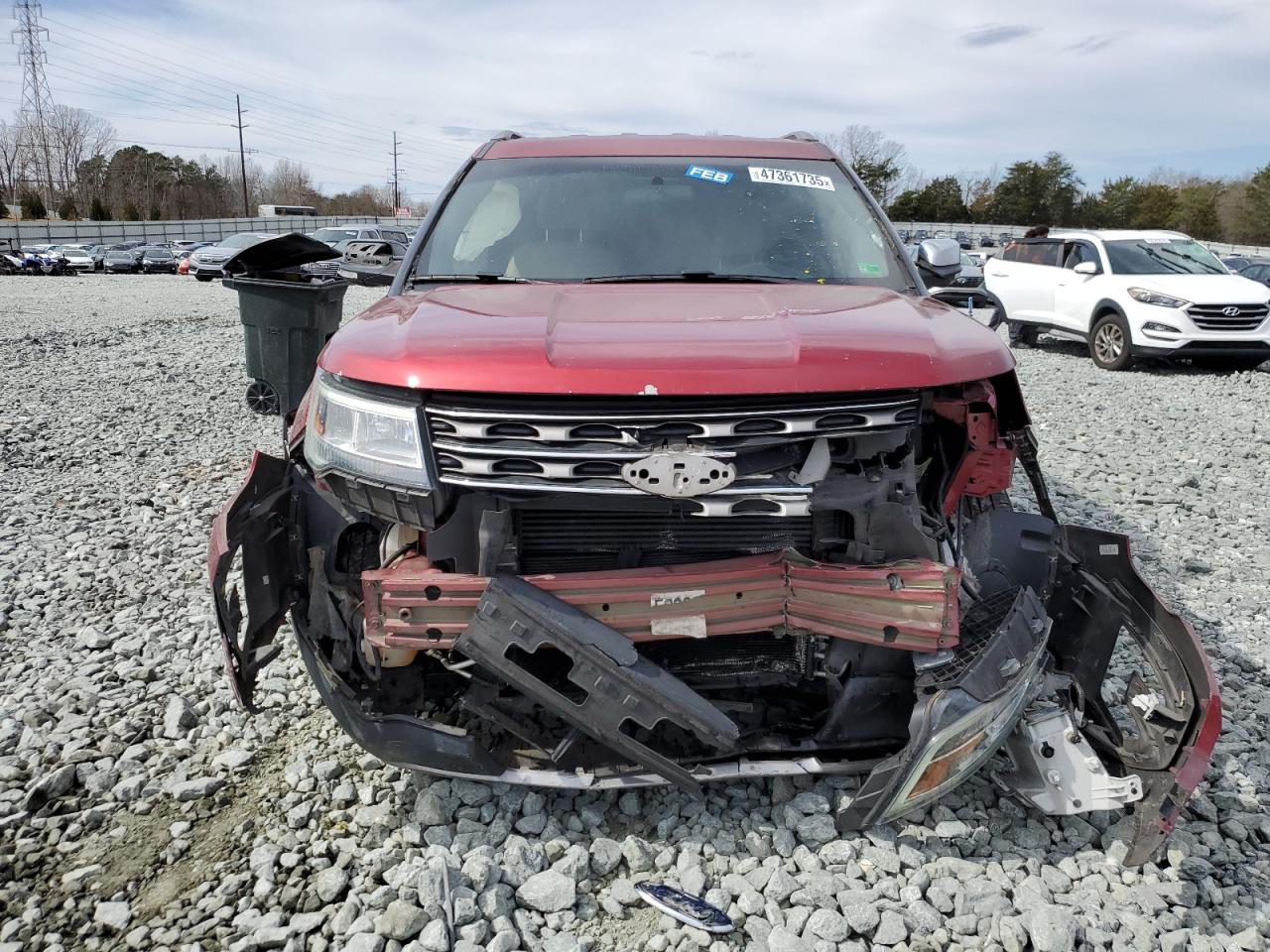 2017 Ford Explorer VIN 1FM5K7DH8HGC03144 Copart auction photo, front end damage thumbnail 5