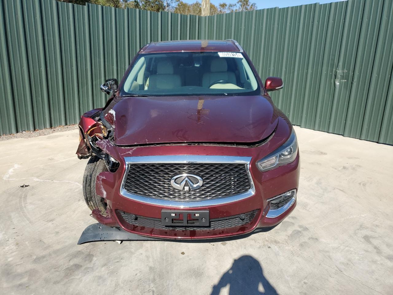2019 Infiniti QX60 VIN 5N1DL0MM2KC520476 Copart auction photo, undercarriage / all over damage thumbnail 5