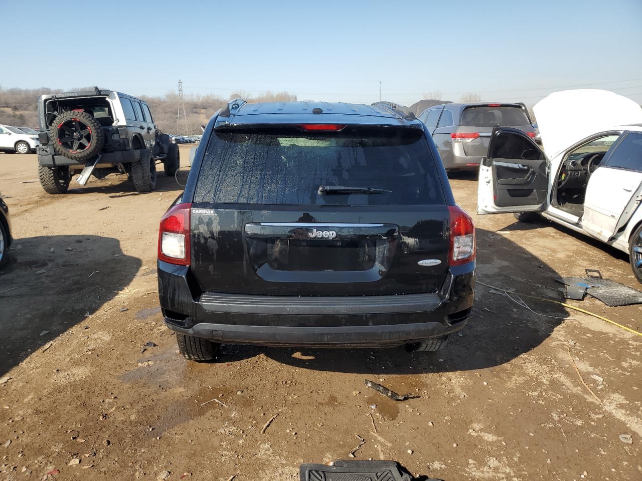 2017 Jeep Compass VIN 1C4NJCEA3HD156334 Copart auction photo, side / front end damage thumbnail 6