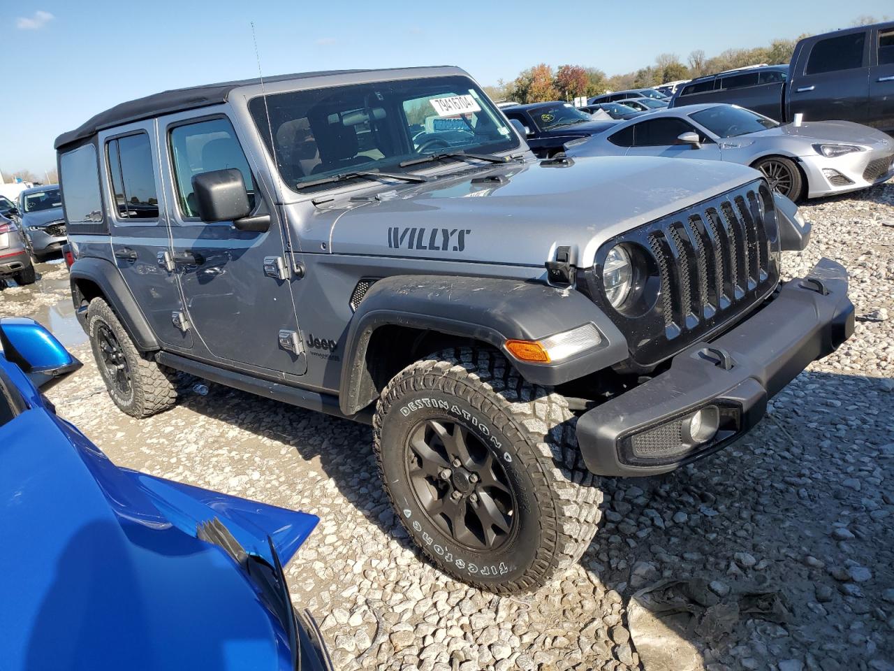 2021 Jeep Wrangler VIN 1C4HJXDN5MW744596 Copart auction photo, undercarriage damage thumbnail 4