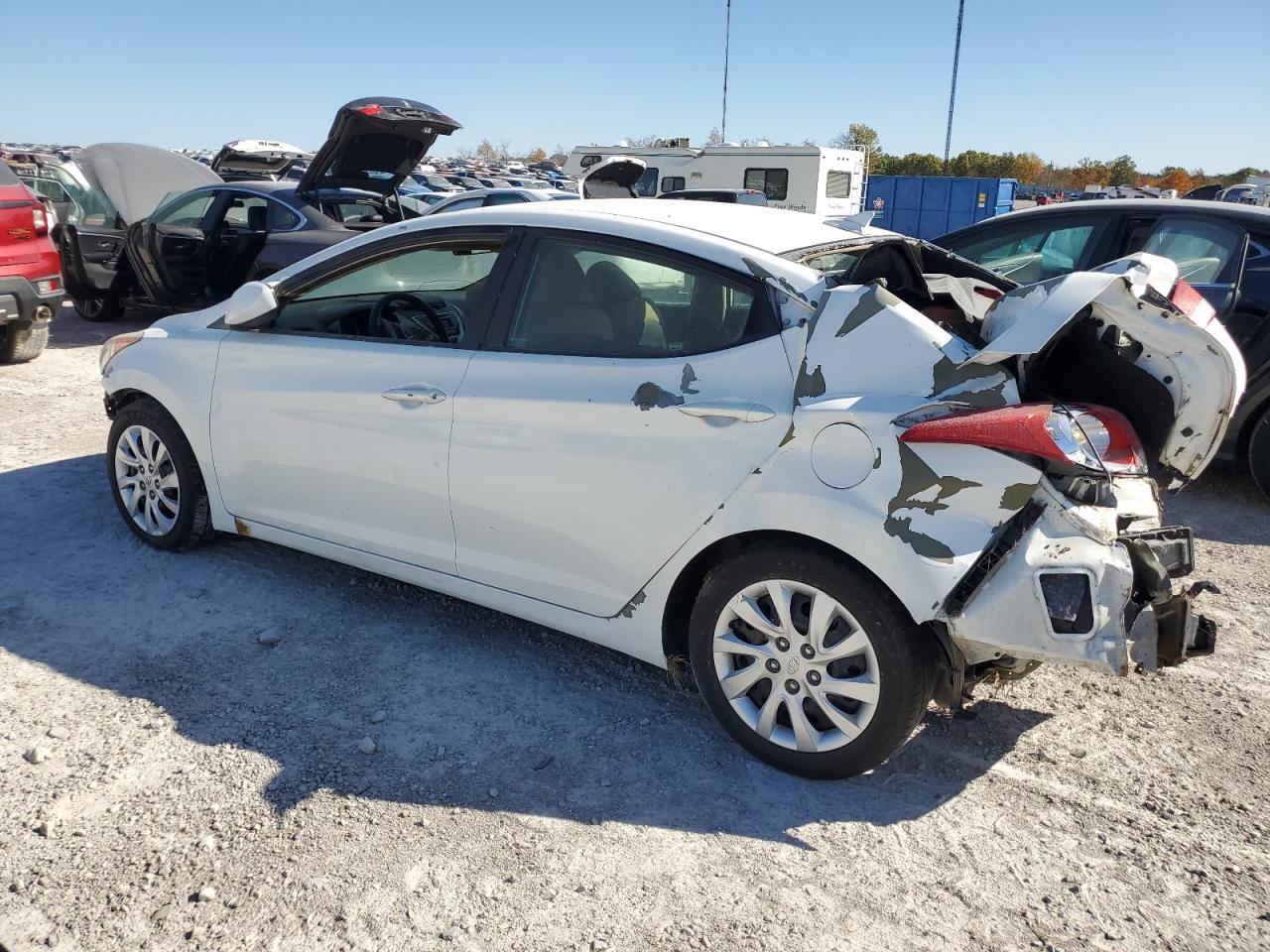 2011 Hyundai Elantra VIN 5NPDH4AE5BH015241 Copart auction photo, all over damage thumbnail 2