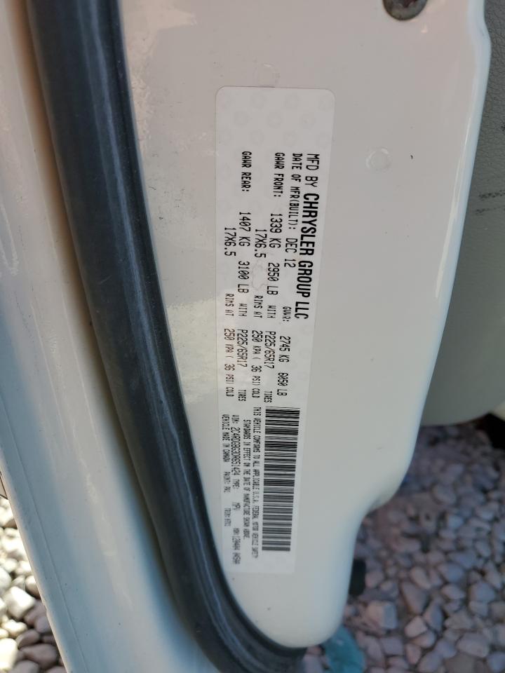 2013 Dodge Caravan VIN 2C4RDGBG3DR651424 Copart auction photo, front end damage thumbnail 14