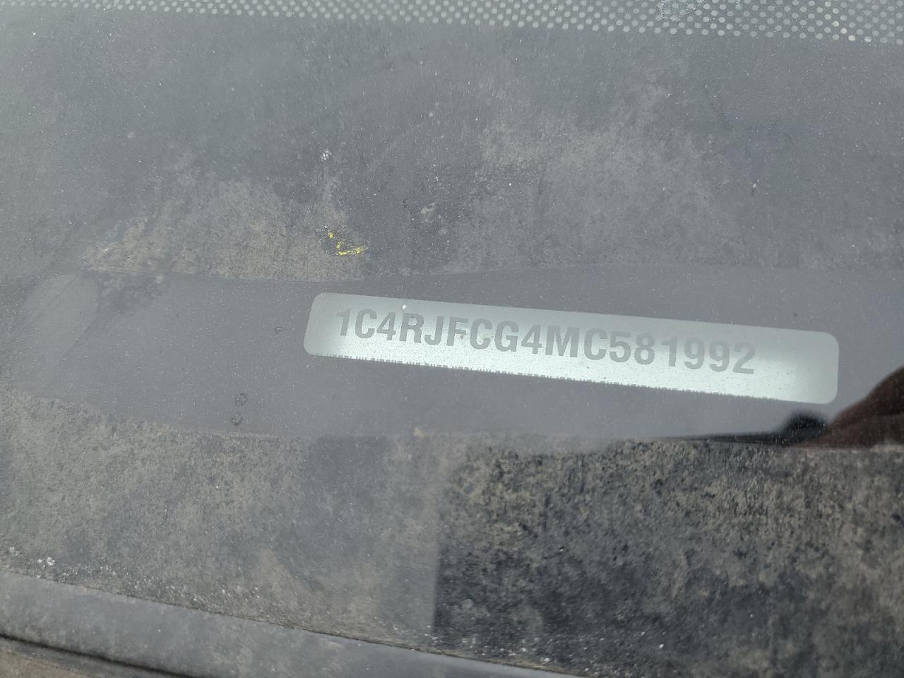 2021 Jeep Grand Cherokee VIN 1C4RJFCG4MC581992 Copart auction photo, stripped damage thumbnail 13