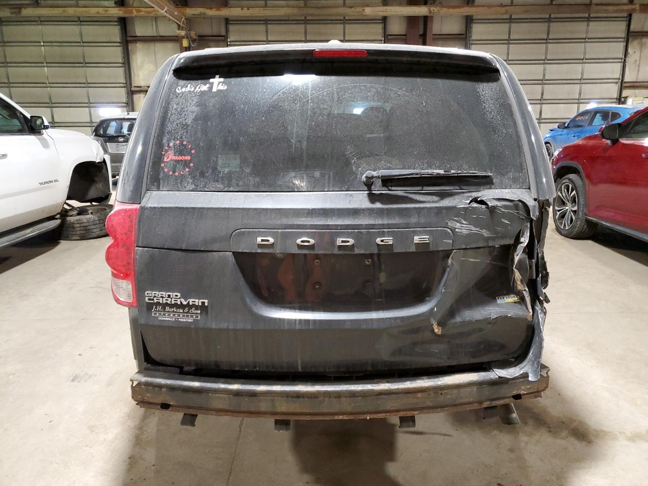 2013 Dodge Caravan VIN 2C4RDGCG5DR718040 Copart auction photo, rear end / minor dent/scratches damage thumbnail 6