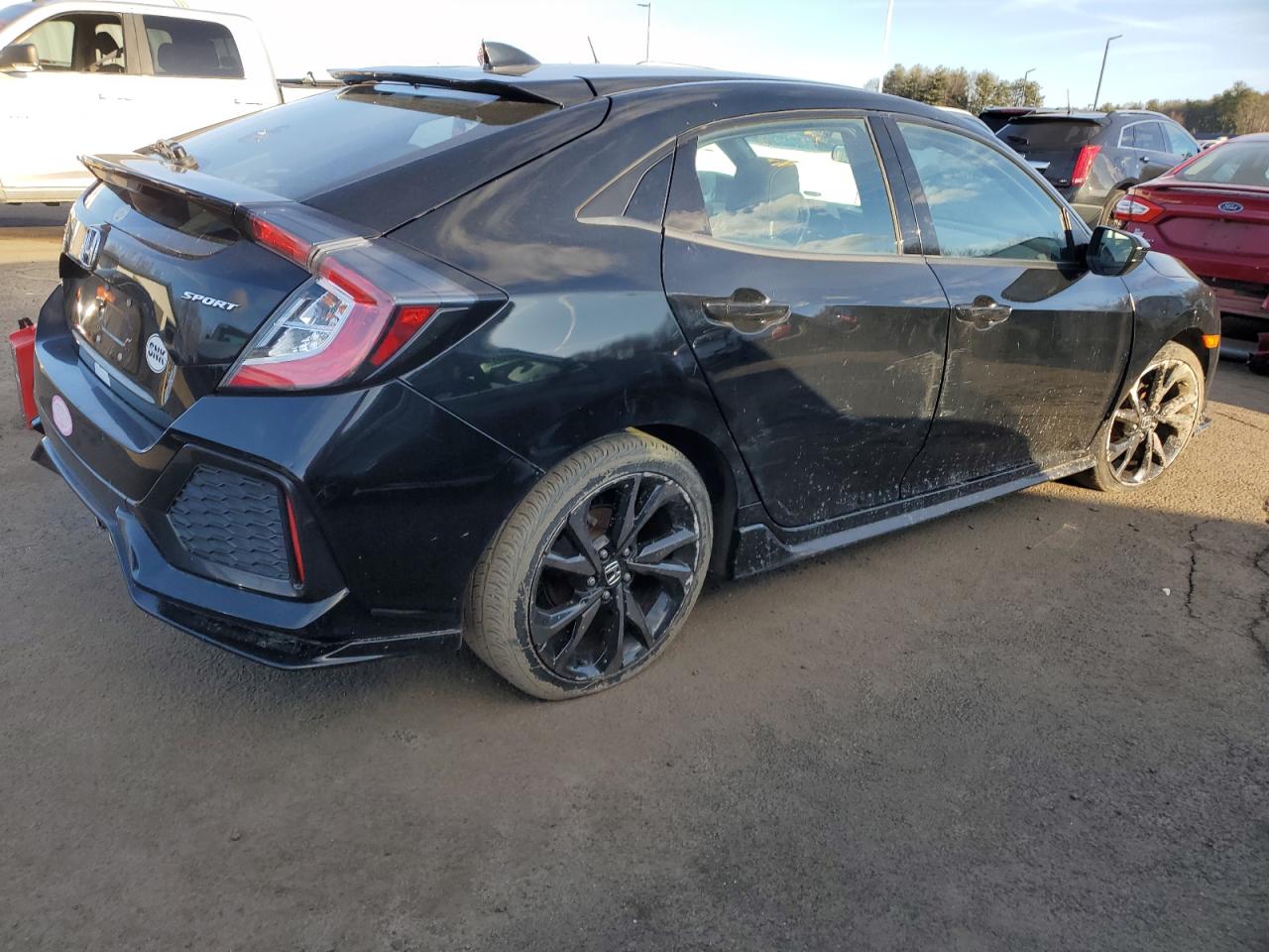 2019 Honda Civic VIN SHHFK7G45KU222106 Copart auction photo, front end / side damage thumbnail 3