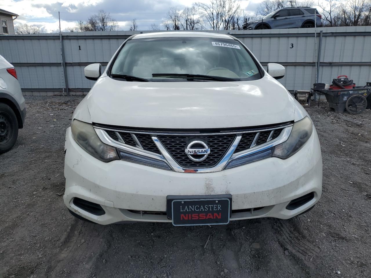 2012 Nissan Murano VIN JN8AZ1MW4CW217913 Copart auction photo, side / front end damage thumbnail 5