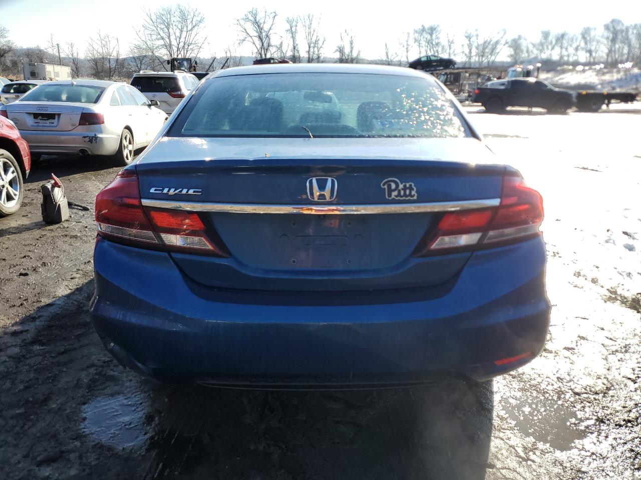 2013 Honda Civic VIN 19XFB2E52DE038718 Copart auction photo, undercarriage / rear end damage thumbnail 6