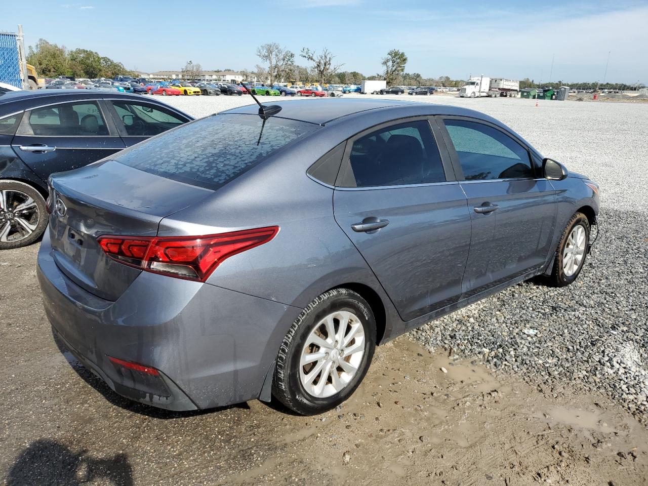 2020 Hyundai Accent VIN 3KPC24A69LE108243 Copart auction photo, front end / undercarriage damage thumbnail 3