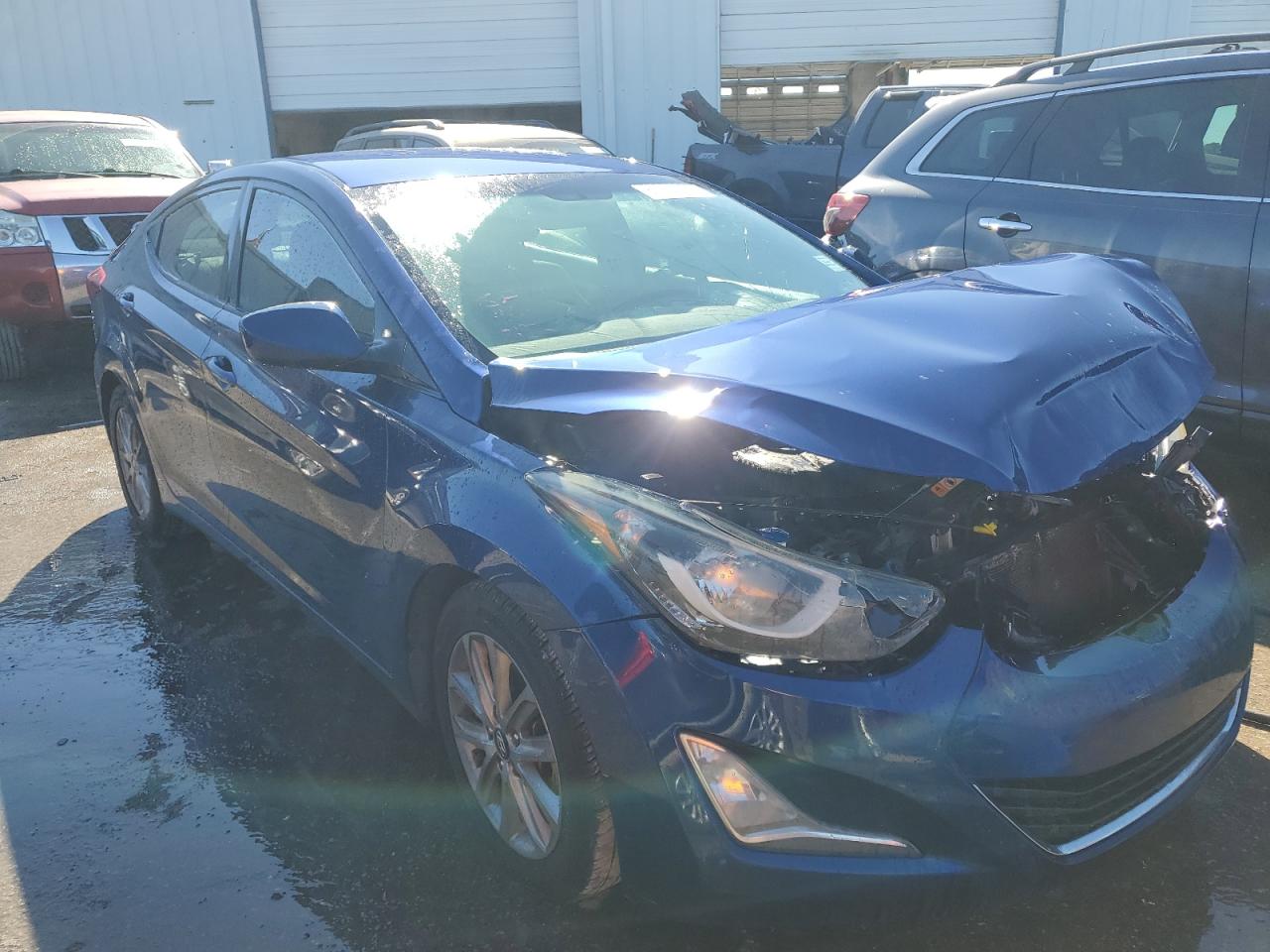 2016 Hyundai Elantra VIN 5NPDH4AE5GH714182 Copart auction photo, front end damage thumbnail 4