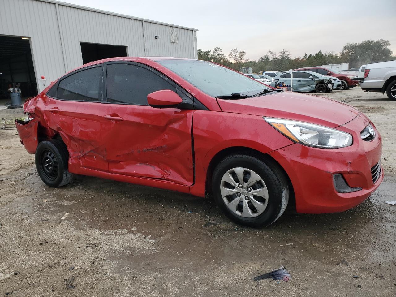2017 Hyundai Accent VIN KMHCT4AE0HU299124 Copart auction photo, side / minor dent/scratches damage thumbnail 4