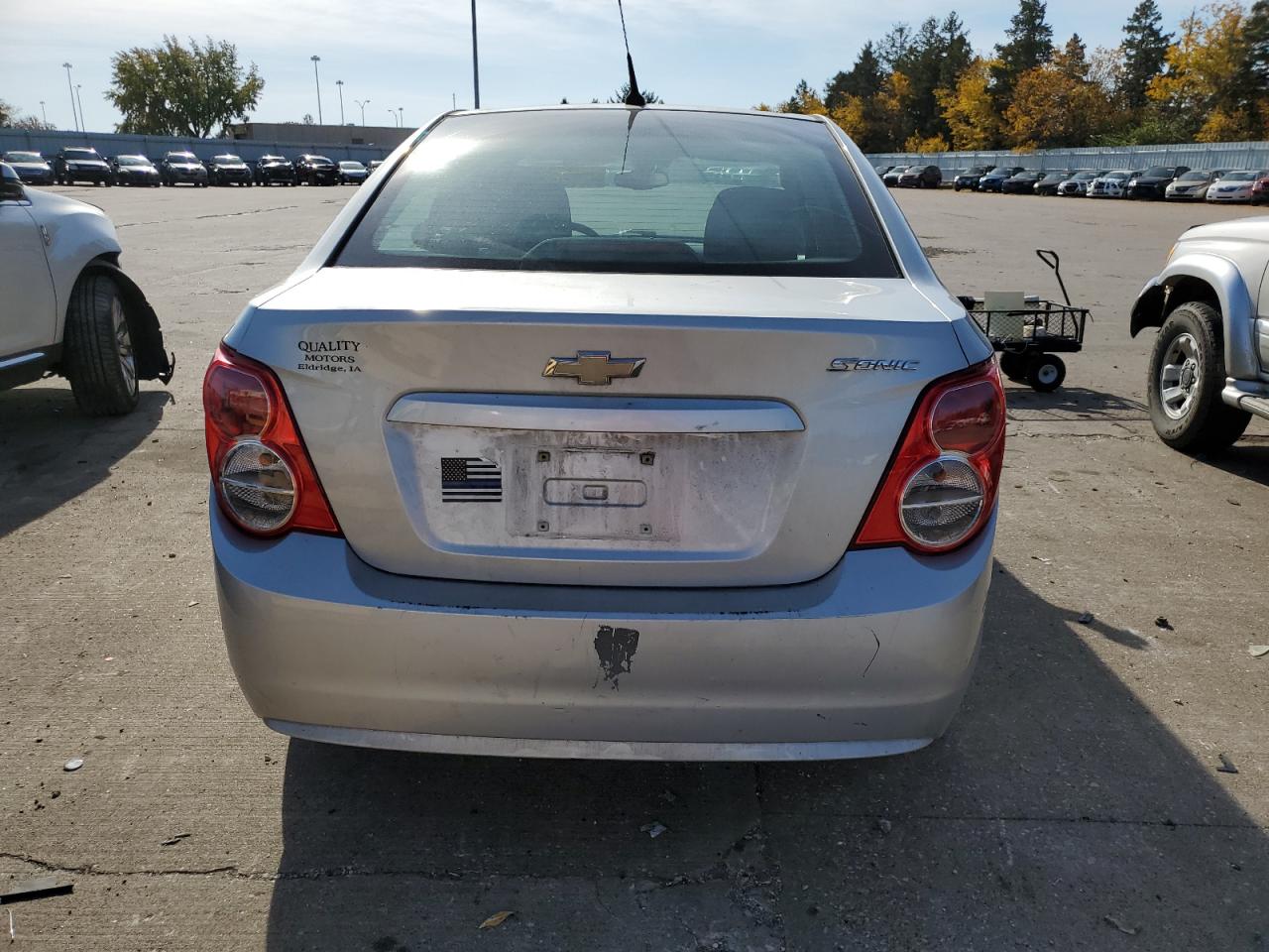 2013 Chevrolet Sonic VIN 1G1JA5SH4D4135457 Copart auction photo, front end / minor dent/scratches damage thumbnail 6