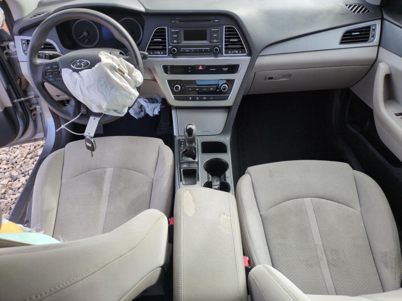 2015 Hyundai Sonata VIN 5NPE24AF3FH123197 Copart auction photo, front end / side damage thumbnail 8