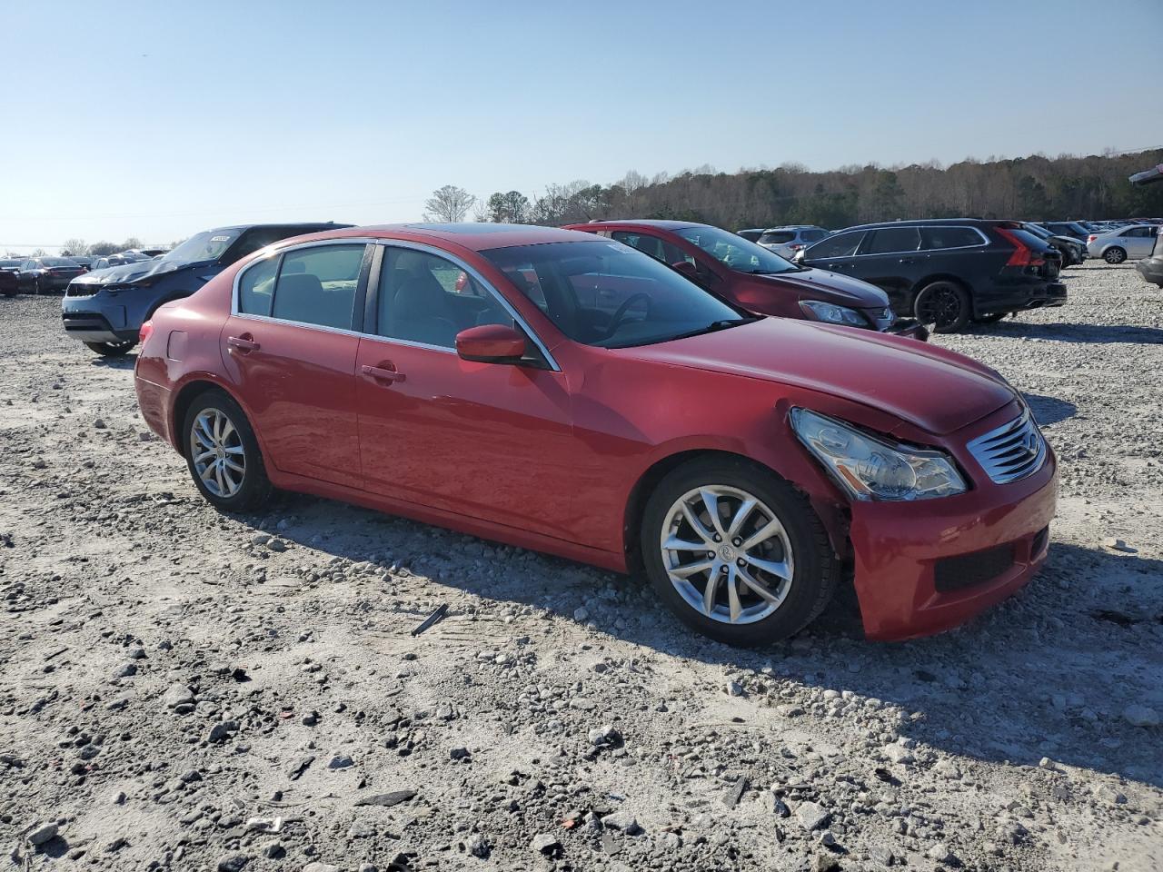 2009 Infiniti G VIN JNKCV61E09M301254 Copart auction photo, front end damage thumbnail 4
