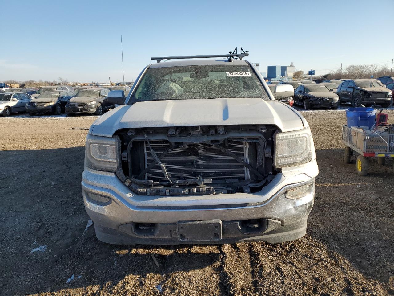 2017 GMC Sierra VIN 1GTV2MEC9HZ109011 Copart auction photo, front end damage thumbnail 5
