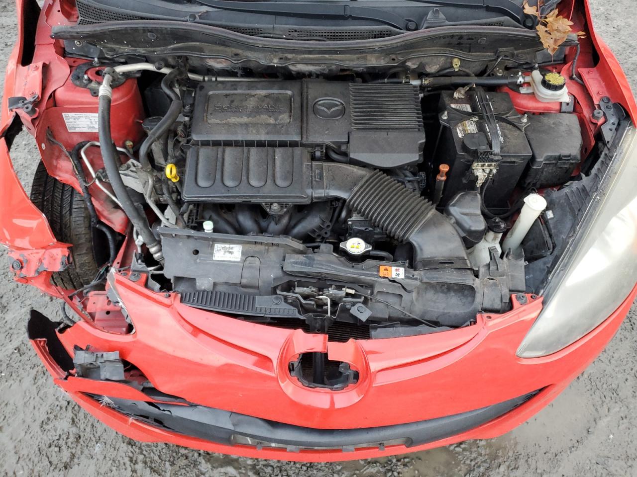 2012 Mazda 2 VIN JM1DE1KY2C0150210 Copart auction photo, front end damage thumbnail 12