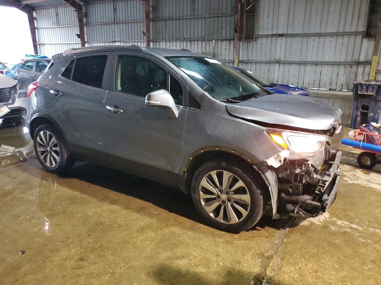 2019 Buick Encore VIN KL4CJASB8KB881904 Copart auction photo, front end / side damage thumbnail 4