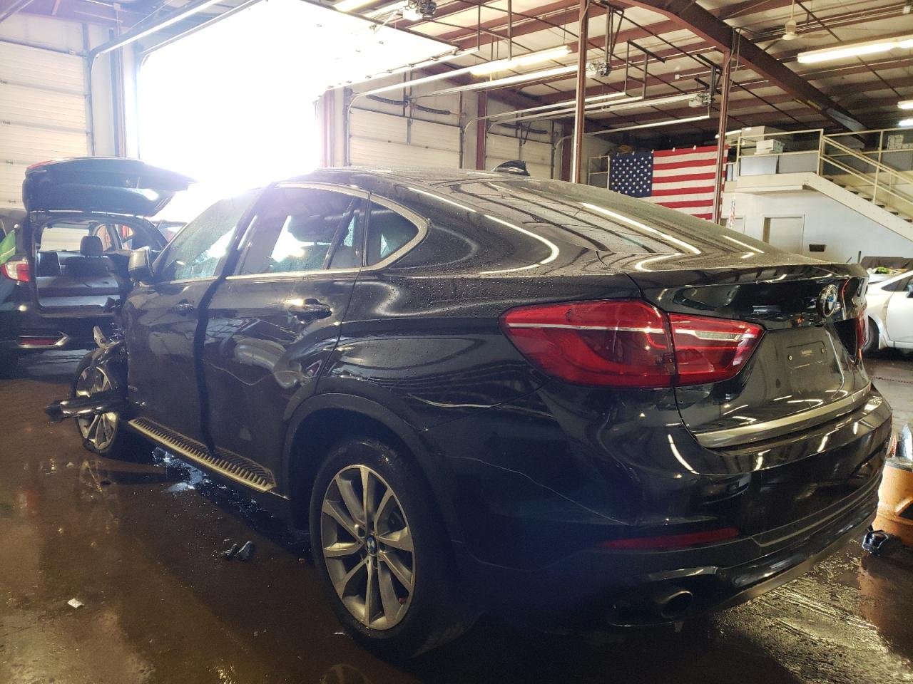 2017 BMW X6 VIN 5UXKU2C36H0X47014 Copart auction photo, side / front end damage thumbnail 2