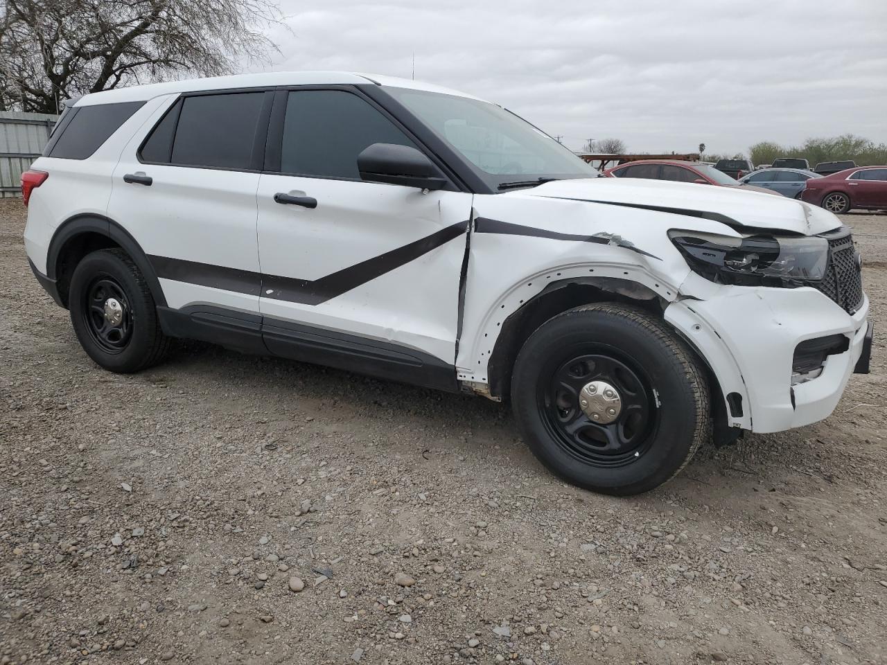 2020 Ford Explorer VIN 1FM5K8AB7LGC14392 Copart auction photo, front end / side damage thumbnail 4