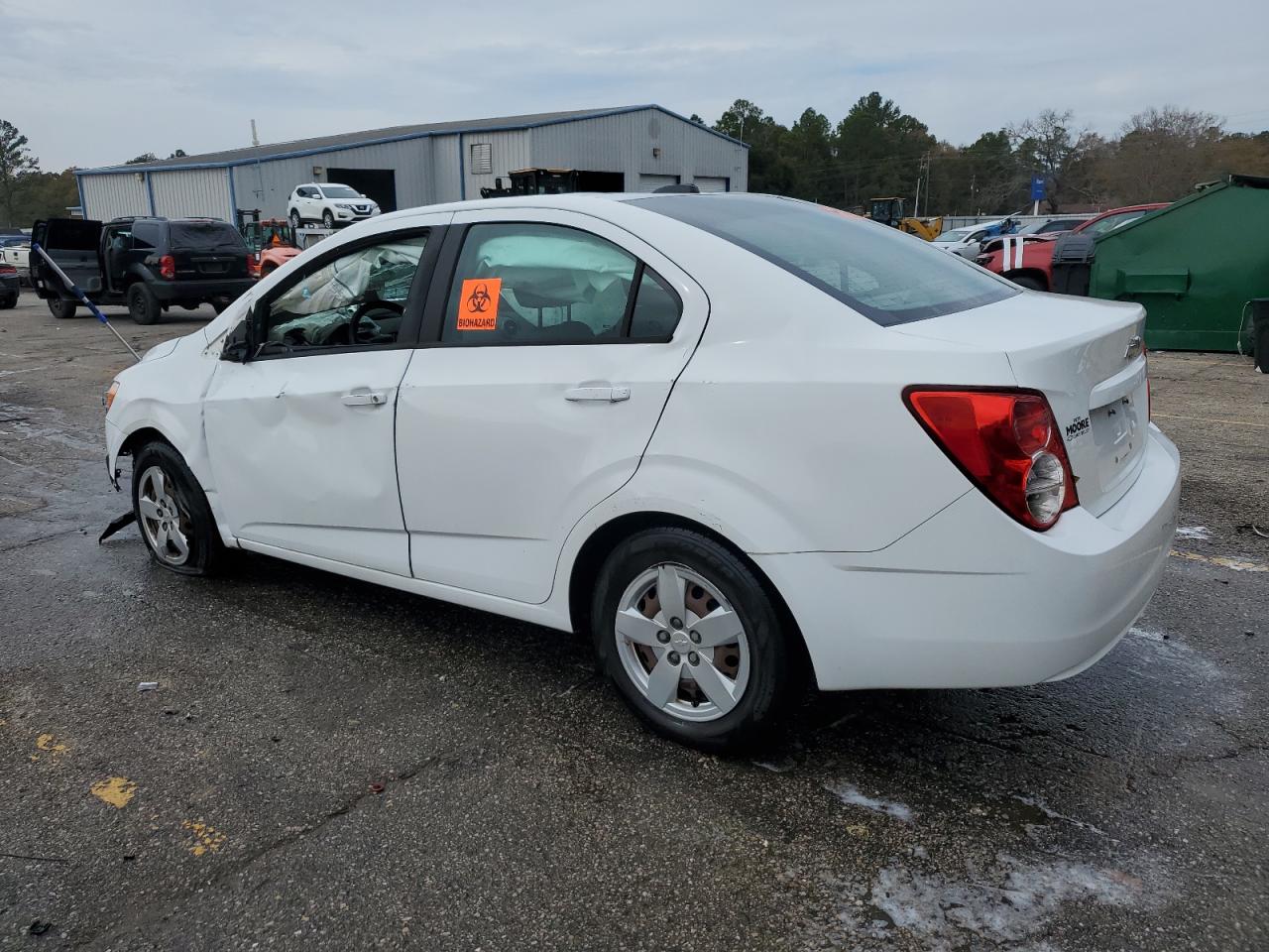 2015 Chevrolet Sonic VIN 1G1JA5SH4F4168946 Copart auction photo, rollover / undercarriage damage thumbnail 2