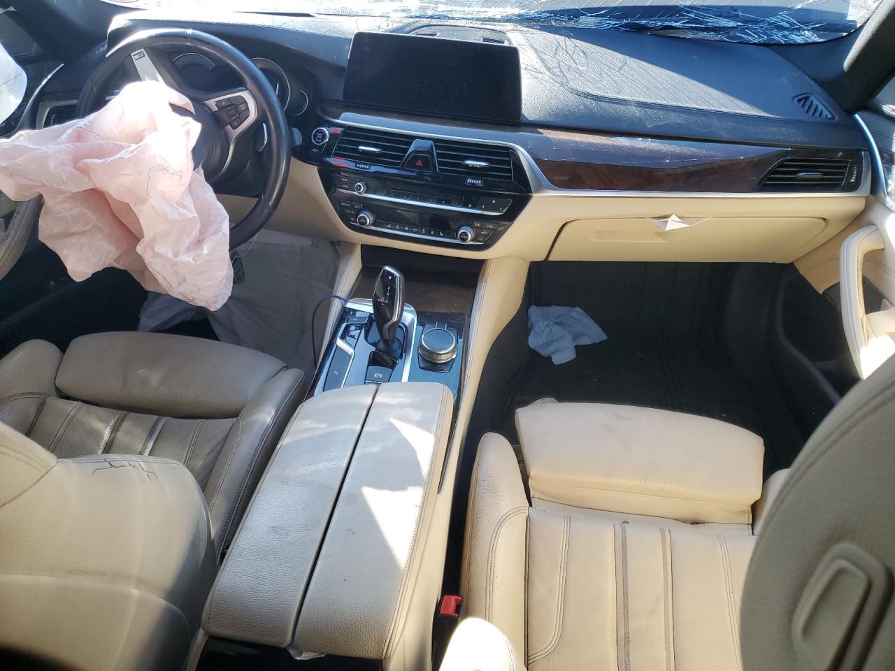 2017 BMW 5er VIN WBAJE5C37HG914383 Copart auction photo, undercarriage / front end damage thumbnail 8