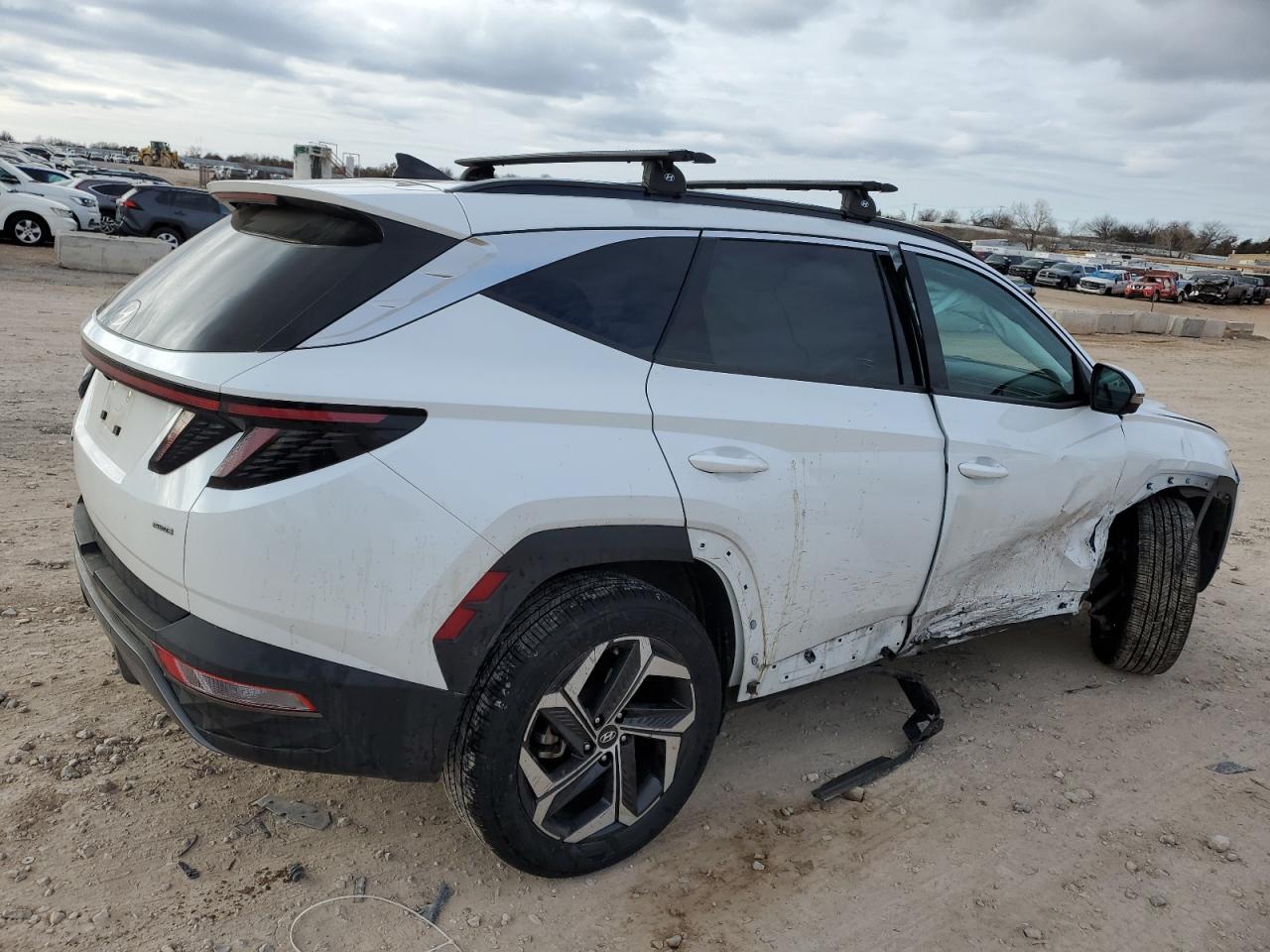 2022 Hyundai Tucson VIN 5NMJECAE4NH105715 Copart auction photo, all over damage thumbnail 3