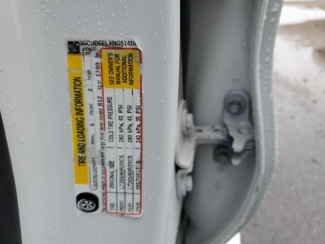 2022 Chevrolet Silverado VIN 3GCUDFELXNG514100 Copart auction photo, damage history damage thumbnail 12