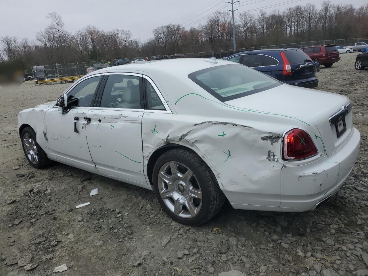 2011 Rolls-Royce Ghost VIN SCA664S59BUX49729 Copart auction photo, side damage thumbnail 2