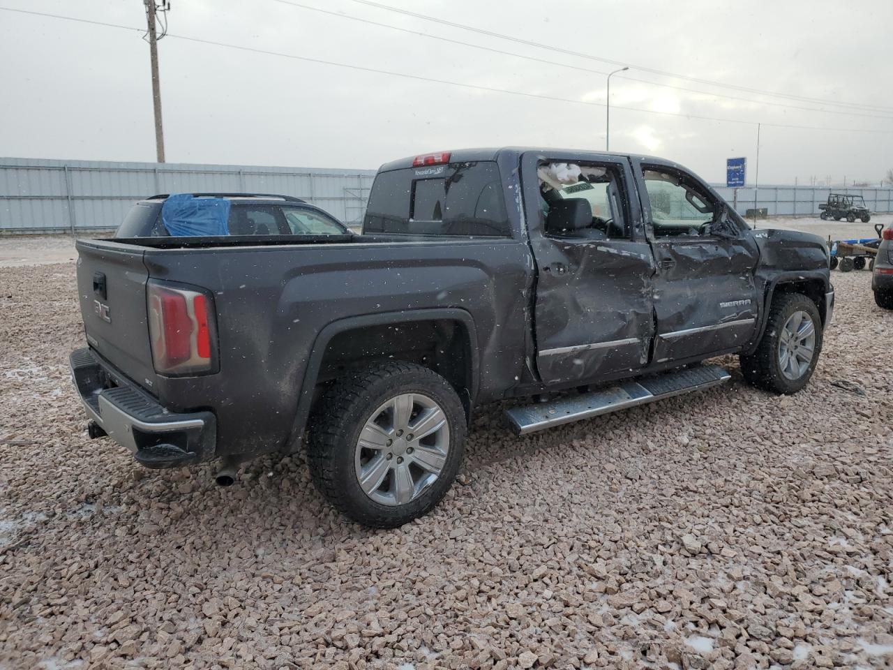 2016 GMC Sierra VIN 3GTU2NEJ2GG227187 Copart auction photo, side / front end damage thumbnail 3