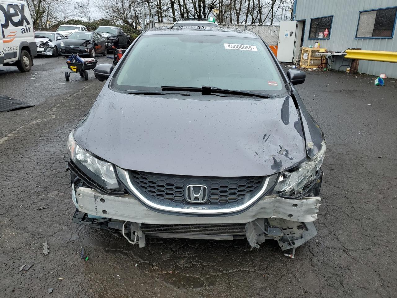 2015 Honda Civic VIN 2HGFB2F96FH518934 Copart auction photo, front end / rear end damage thumbnail 5