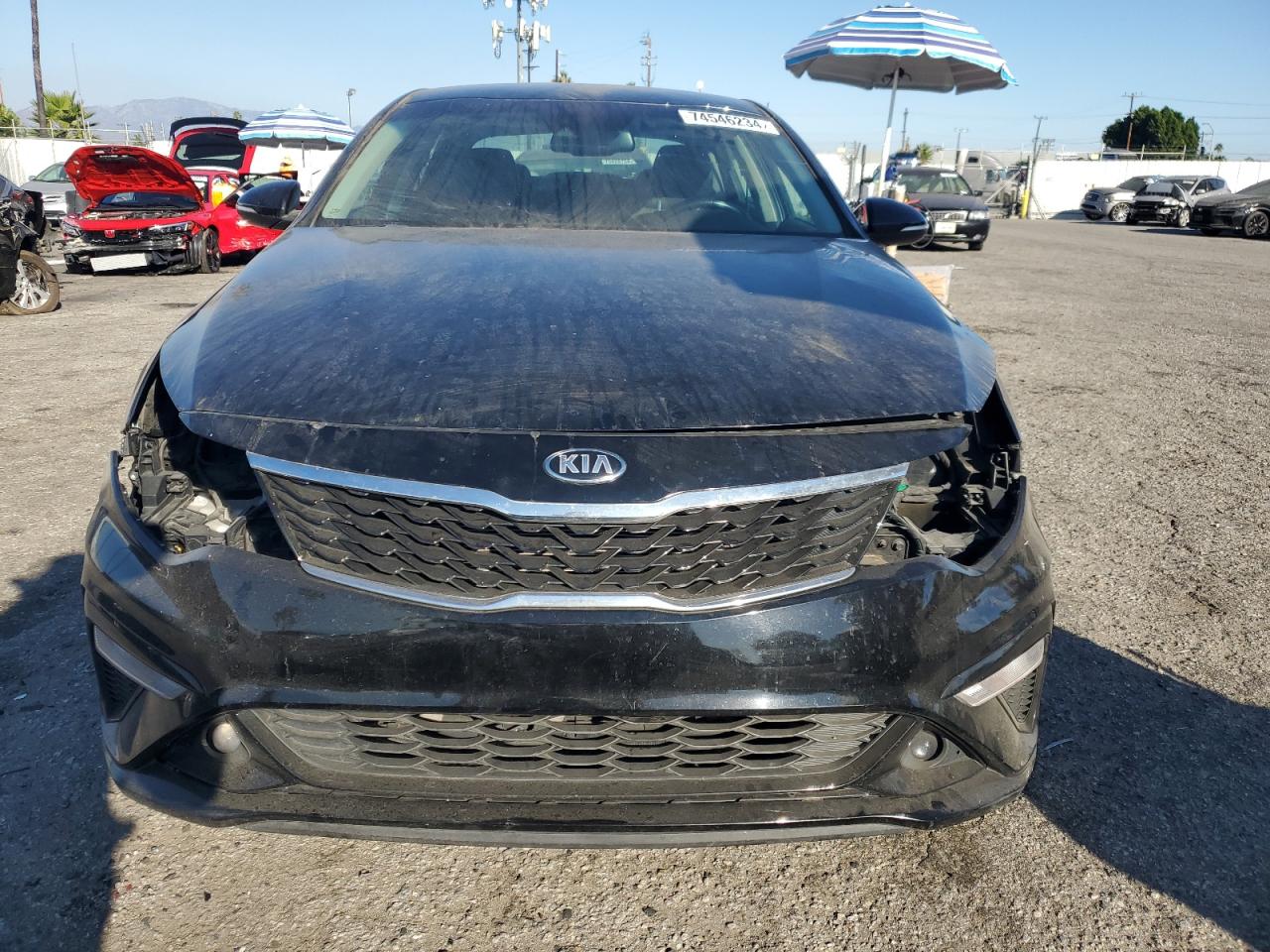 2019 KIA Optima VIN 5XXGT4L38KG282277 Copart auction photo, front end / minor dent/scratches damage thumbnail 5