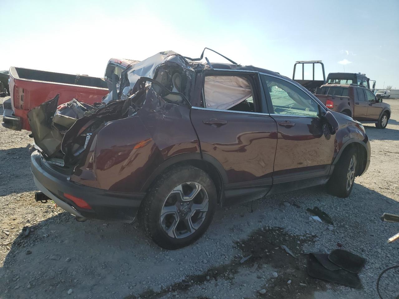 2018 Honda CR-V VIN 7FARW2H58JE094248 Copart auction photo, all over damage thumbnail 3