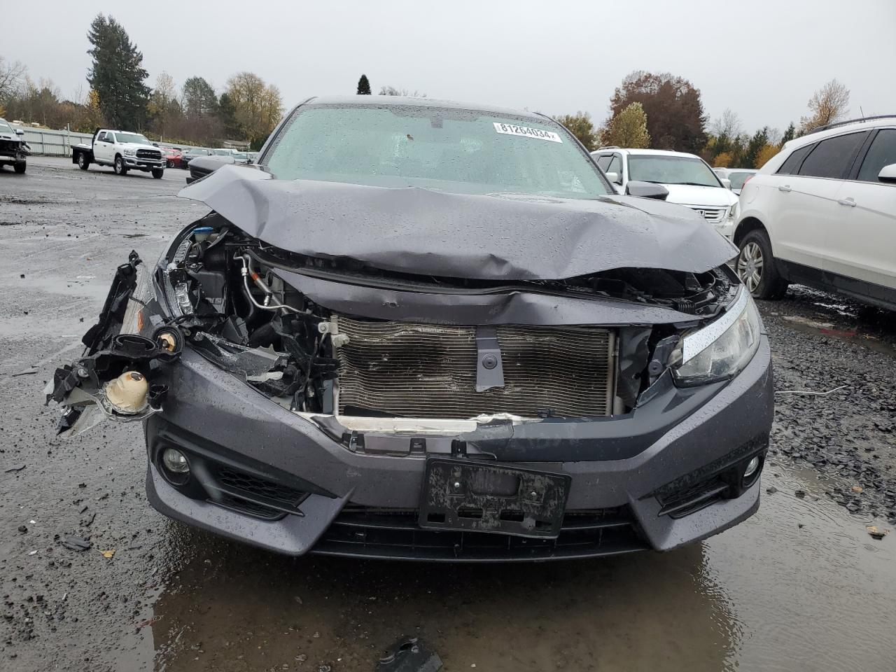 2018 Honda Civic VIN 2HGFC1E31JH646608 Copart auction photo, front end damage thumbnail 5