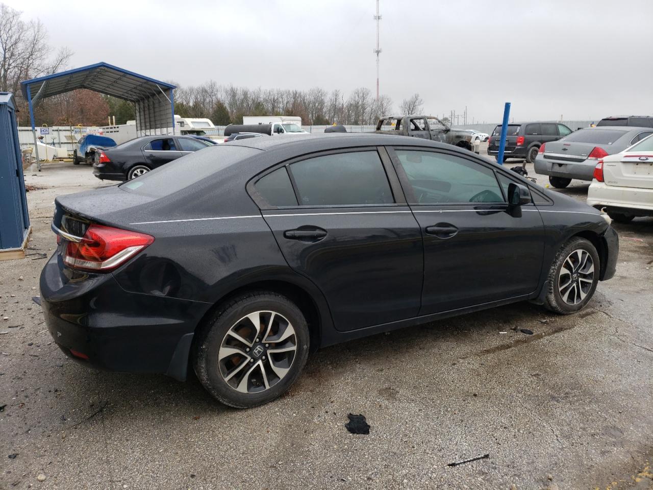 2013 Honda Civic VIN 19XFB2F87DE078737 Copart auction photo, front end damage thumbnail 3