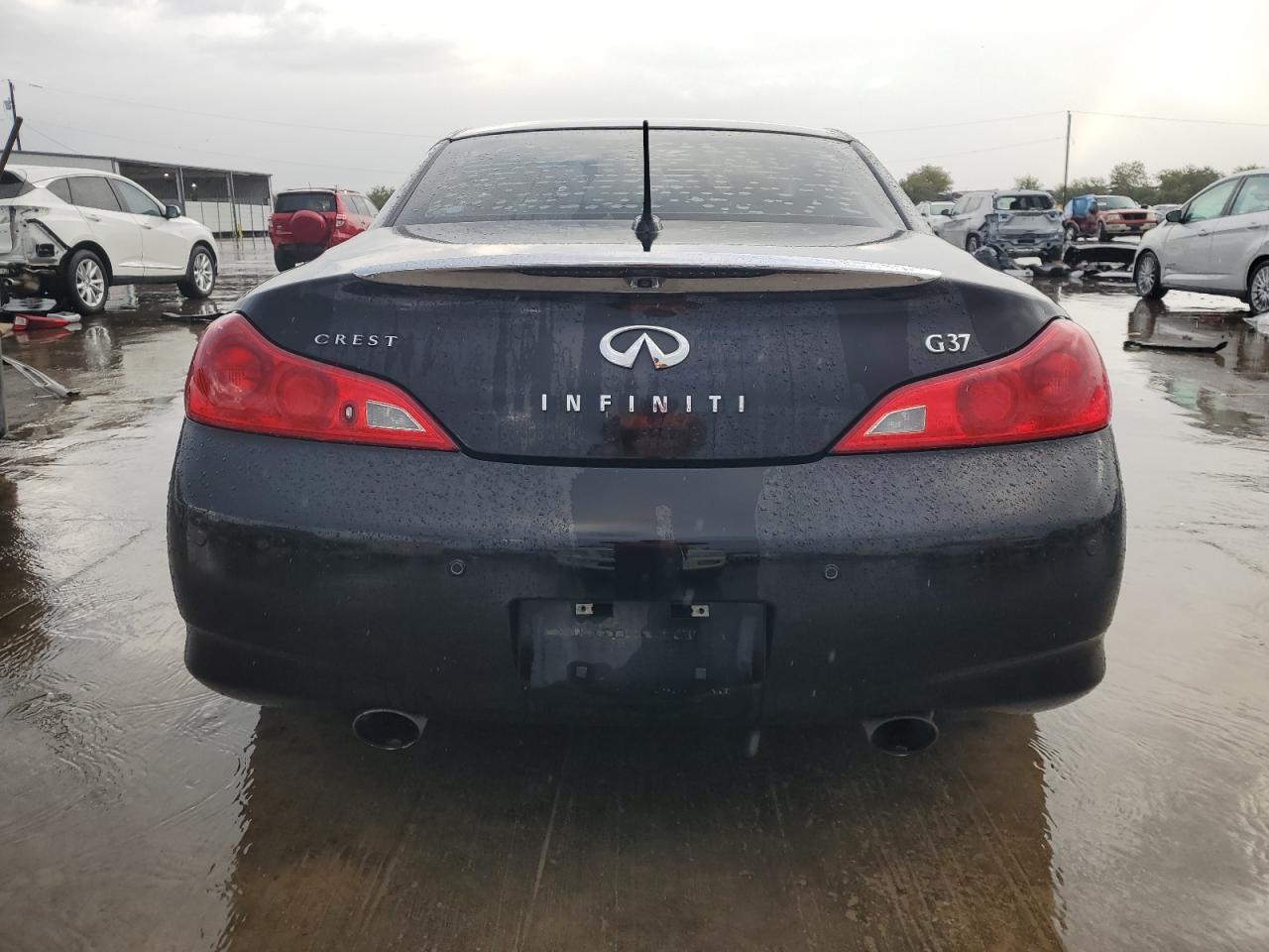 2012 Infiniti G VIN JN1CV6FE4CM201372 Copart auction photo, front end damage thumbnail 6