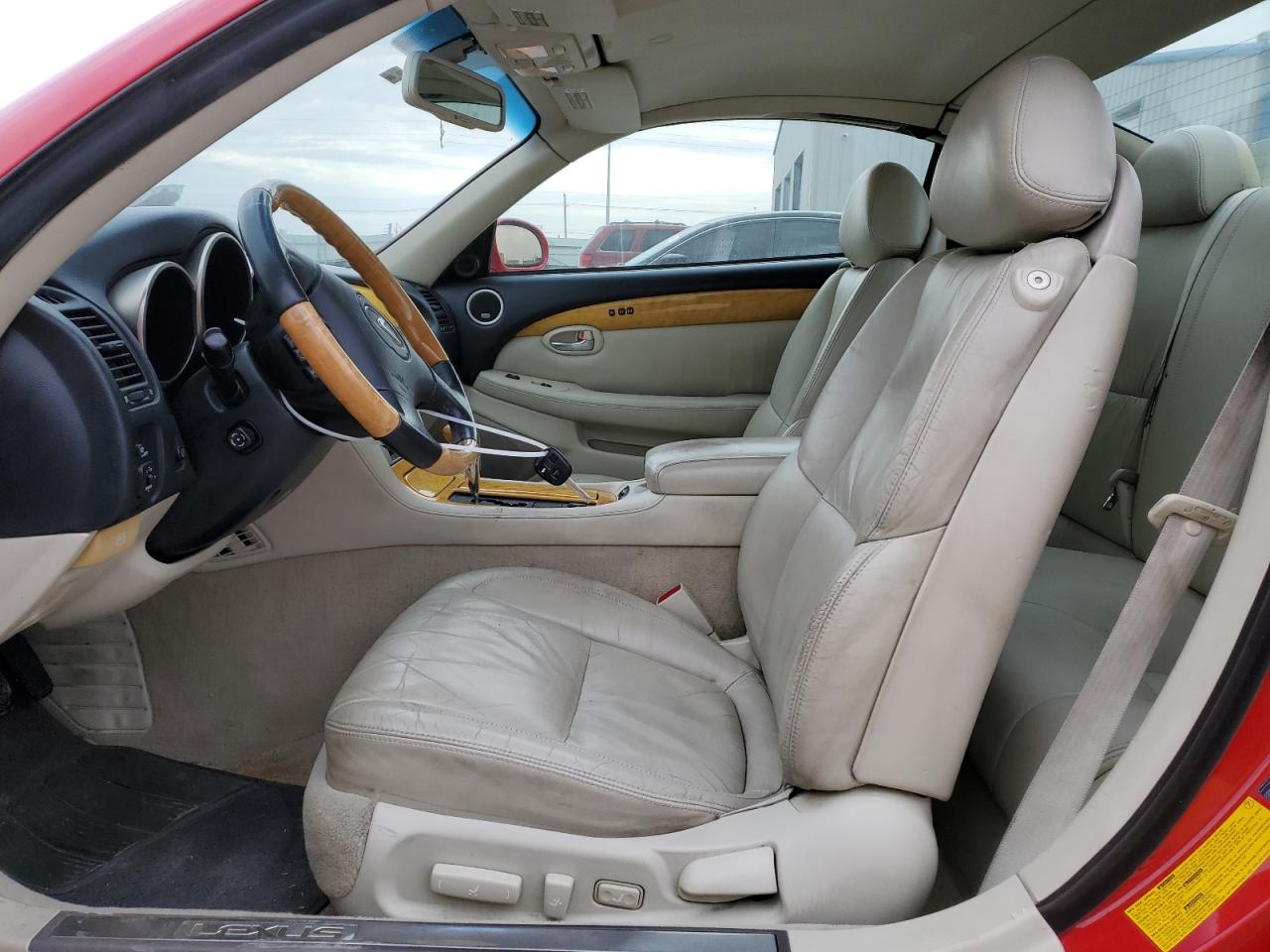 2002 Lexus SC VIN JTHFN48Y220004887 Copart auction photo, front end / side damage thumbnail 7