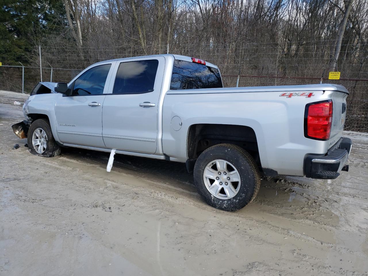 2017 Chevrolet Silverado VIN 3GCUKREH0HG145058 Copart auction photo, front end / side damage thumbnail 2