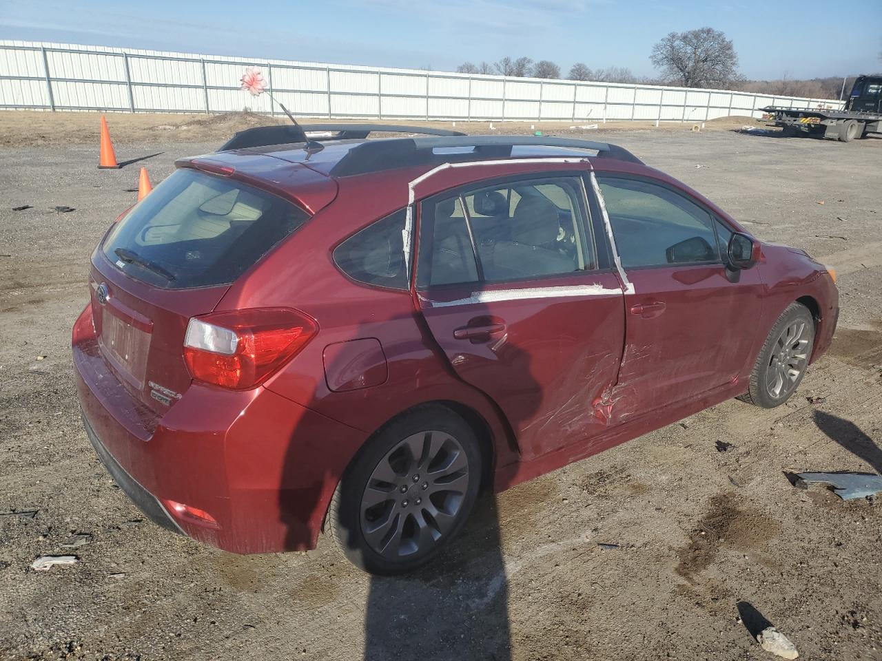 2013 Subaru Impreza VIN JF1GPAL66D2867080 Copart auction photo, side damage thumbnail 3