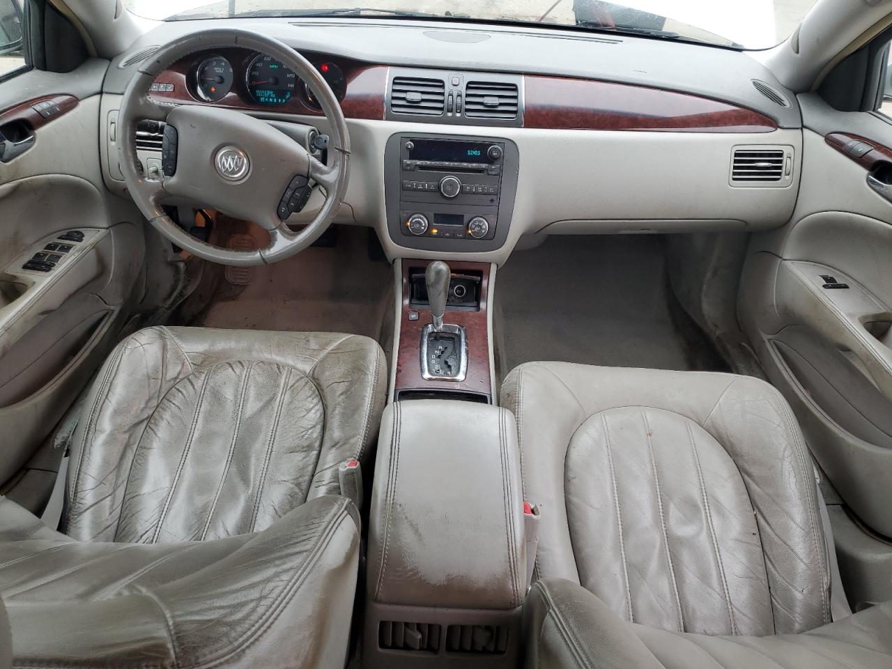 2009 Buick Lucerne VIN 1G4HD57129U107443 Copart auction photo, front end / side damage thumbnail 8