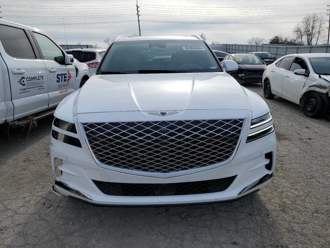 2021 Genesis Gv80 VIN KMUHCESC1MU075011 Copart auction photo, side damage thumbnail 5