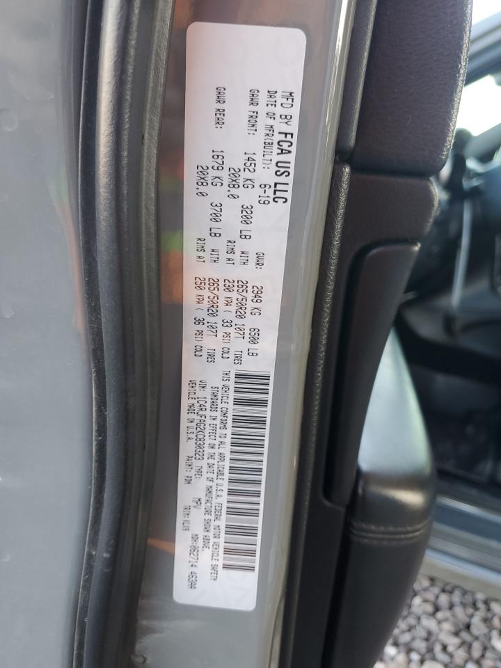 2019 Jeep Grand Cherokee VIN 1C4RJFAG2KC830323 Copart auction photo, front end / side damage thumbnail 13