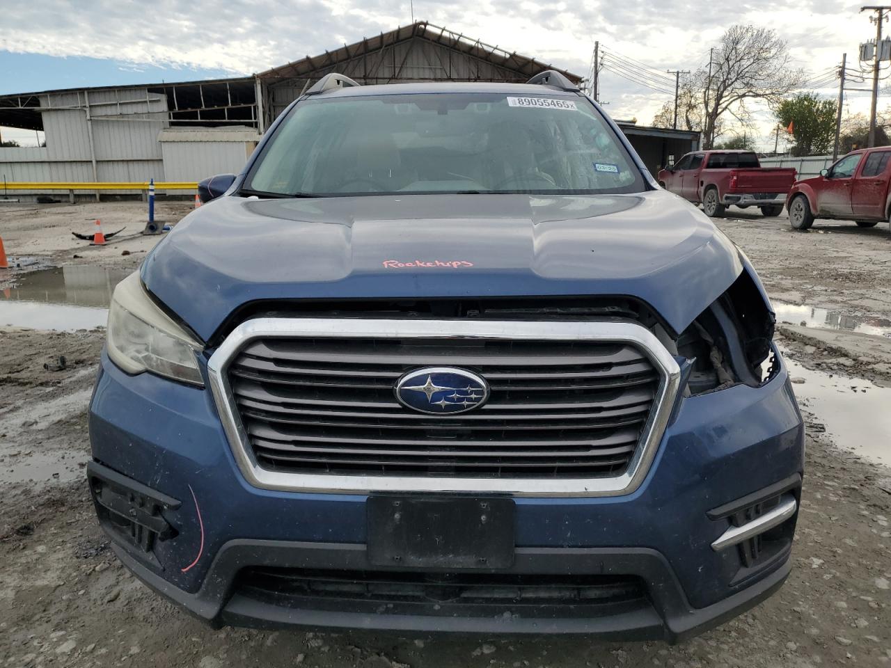 2019 Subaru Ascent VIN 4S4WMAFD3K3452276 Copart auction photo, side / front end damage thumbnail 5