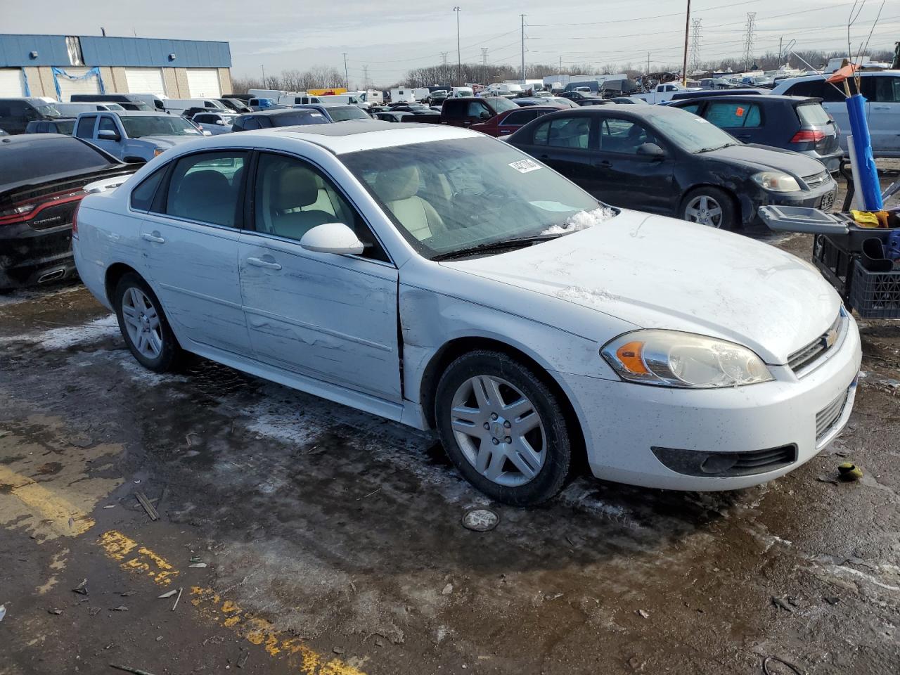 2011 Chevrolet Impala VIN 2G1WB5EK4B1201752 Copart auction photo, all over damage thumbnail 4