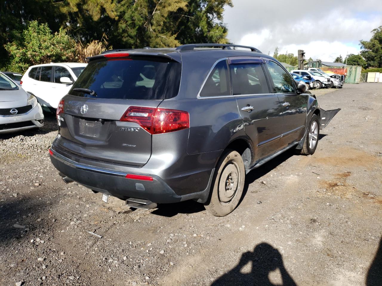 2012 Acura MDX VIN 2HNYD2H25CH503252 Copart auction photo, front end damage thumbnail 3