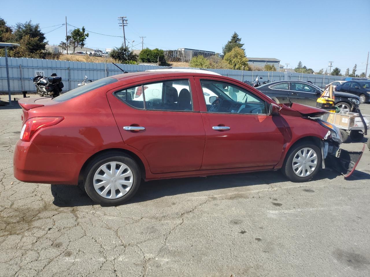 2018 Nissan Versa VIN 3N1CN7AP5JL879845 Copart auction photo, front end damage thumbnail 3